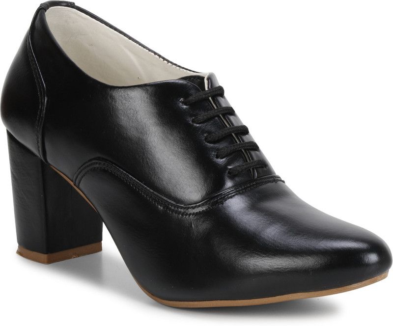 Latest High Heel Formal Shoes for Girls and Women Casuals For Women  (Black)