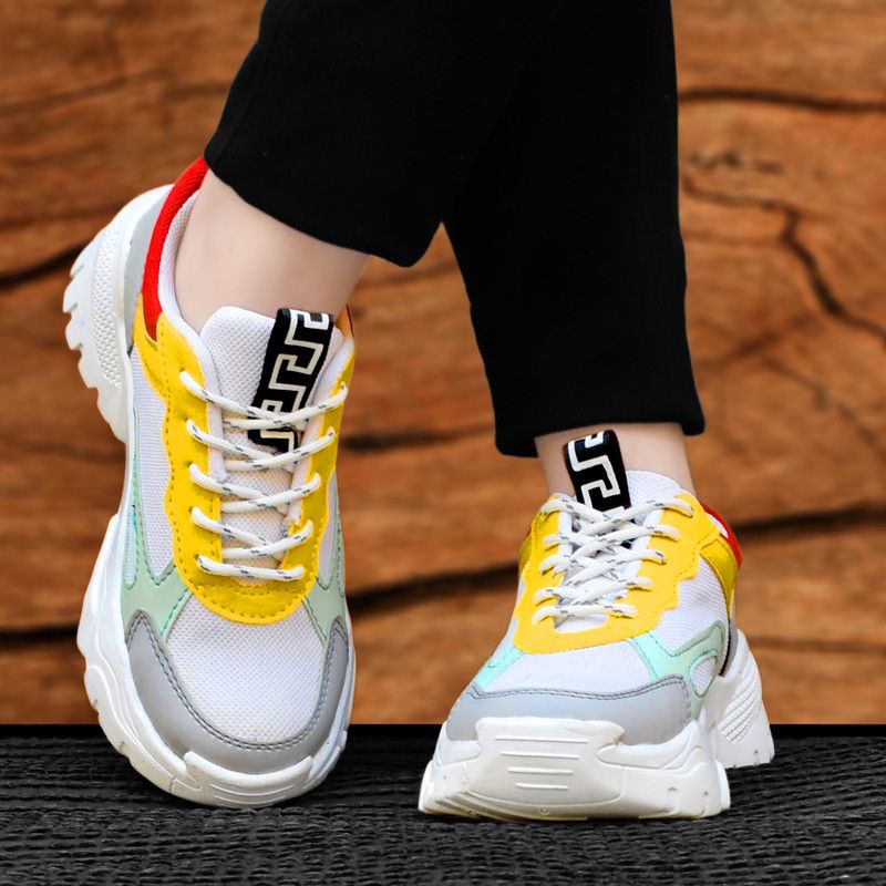 Sport/Running/Gym Shoes Training & Gym Shoes For Women  (Yellow)