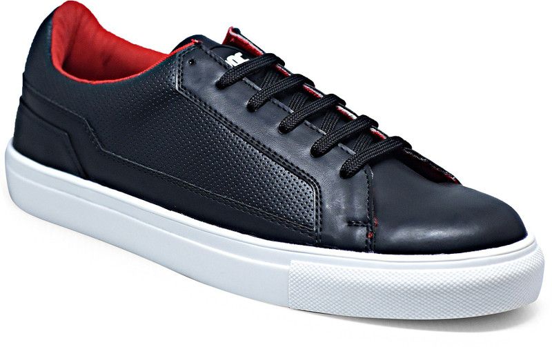 Black Squash Sneakers For Men  (Black)