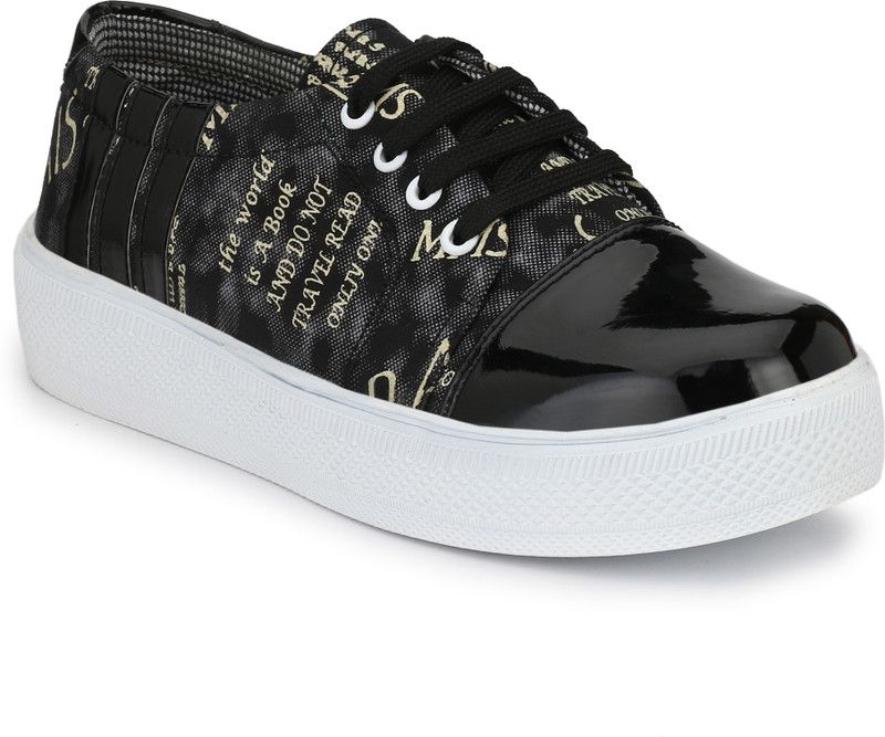 Girls Sneakers Sneakers For Women  (Black)
