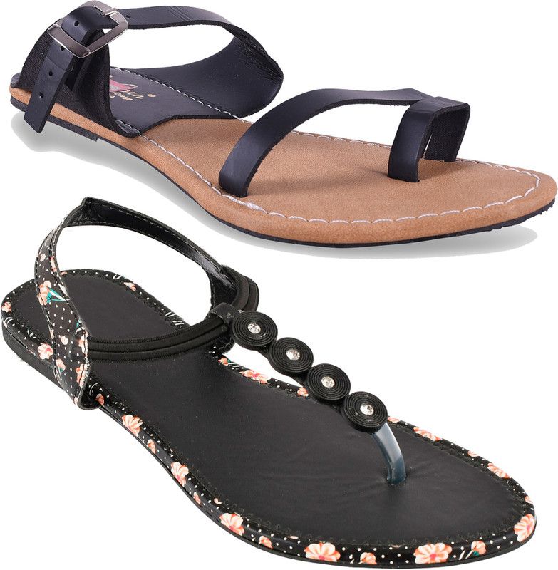Women Black, Black Flats