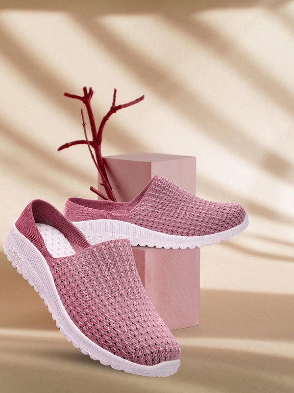 women loafer style socks slip-ons Sneakers For Women  (Pink)