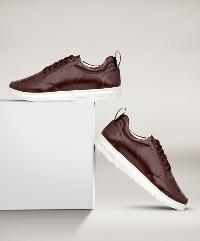 Latest Imported Synthetic Upper Material Casual Sneakers For Men Sneakers For Men  (Brown)