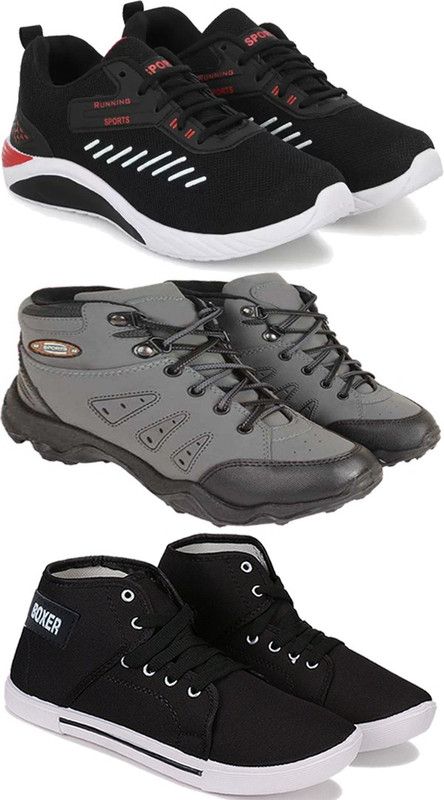 Swiggy Sports Shoes For Men |Latest Stylish Sports For Men(Pack Of 3) Running Shoes For Men  (Multicolor)