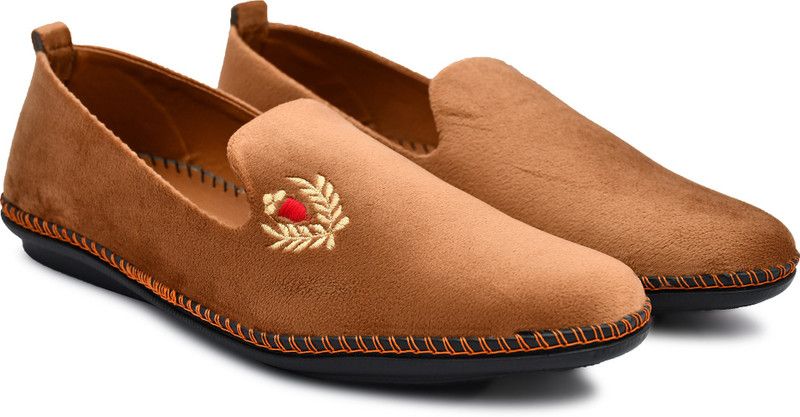 Suede Casualwear, Ethnicwear, Partywear, Regularwear, Dailywear Nagra / Loafers For Men  (Brown)
