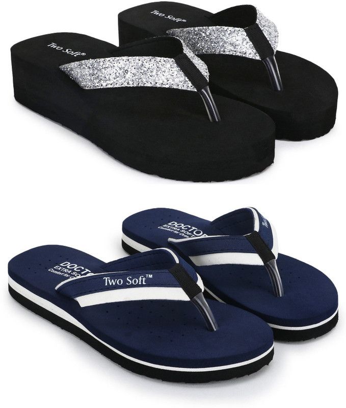 Slippers  (Silver, Blue 6)