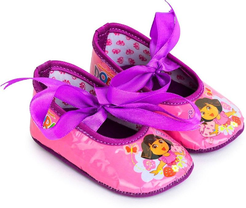 DORA DO1EBL2836 PINK/PURPLE Booties  (Toe to Heel Length - 11 cm, PINK/PURPLE)