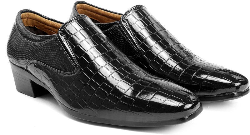 Height Increasing Loafer Shoes For Men | Casual Loafer & Moccasine Men's Shoes Loafers For Men  (Black)