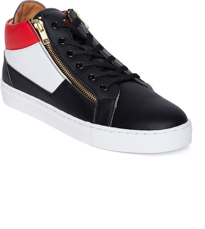 Black Exon Sneakers For Men  (Black)