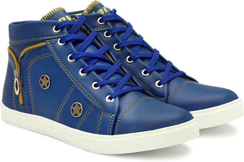 HIGH QUALITY HIGH TOP BASKETBALL SHOES FOR MEN/BOYS High Tops For Men  (Blue)
