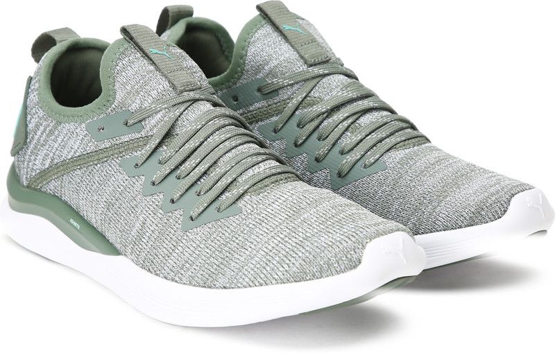 Ignite Flash evoKnit Wn s Running Shoe For Women  (Grey, Green)