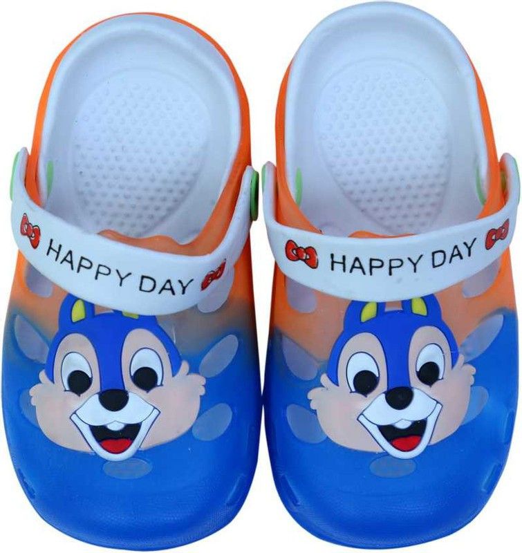 Sling Back Clogs For Boys & Girls  (Orange)