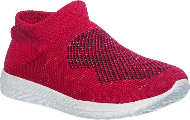 Slip on Sneakers For Girls  (Red)