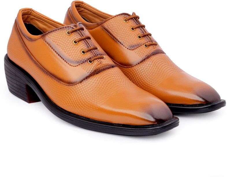 Men's Lace-Up New Design Oxford Casual Shoes Oxford For Men  (Tan)