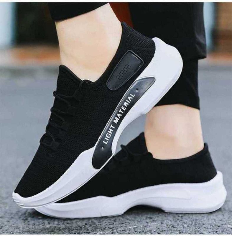 Latest Sports Shoes for Men, Running shoes for boys, Lightweight Walking Shoes, Running Shoes For Men  (Black)