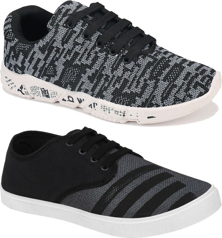 Combo-(2)-1214-725 Casual & Sports Shoes (Loafers Shoes) Walking Shoes For Men  (Multicolor)