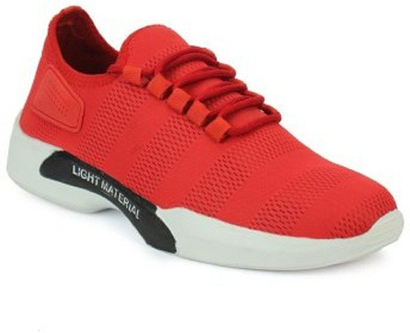 LIGHT MATERIAL SNEAKERS CASUAL RUNNING SPORT SHOES Walking Shoes For Men Casuals For Men (GRAY) Sneakers For Men (Red) Sneakers For Men  (Red)