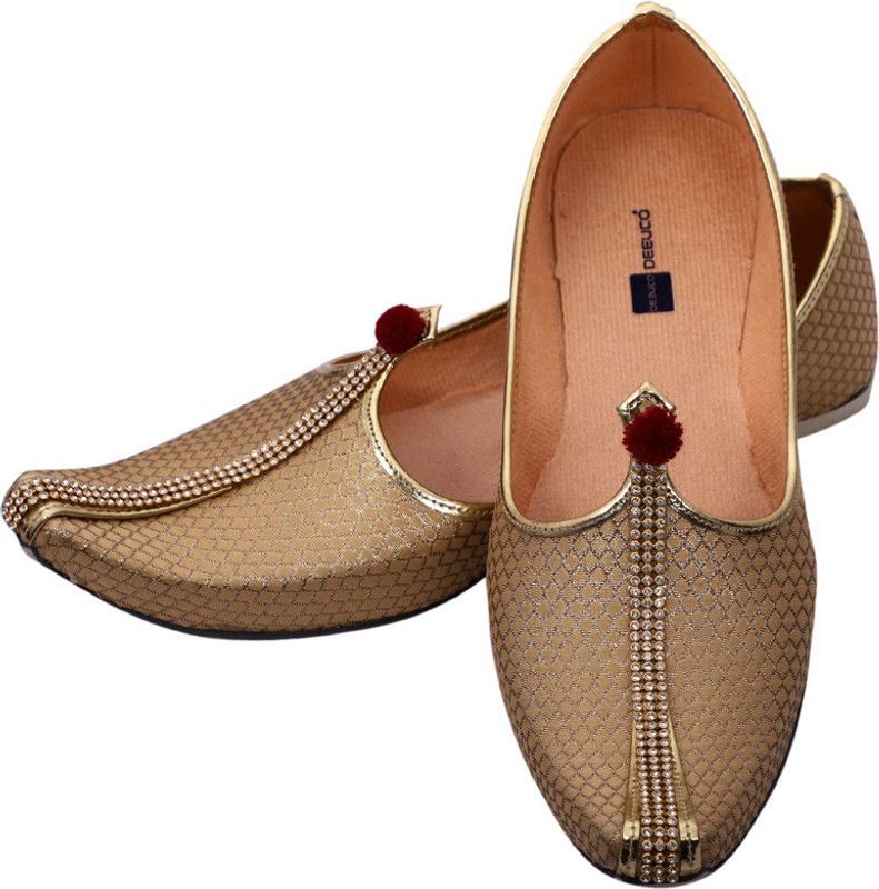 Mojaris For Men  (Gold)
