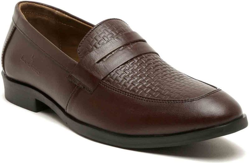 Brown Handcrafted Genuine Leather Loafers Casual Shoes for Men LSRGMCBB108 Loafers For Men  (Brown)