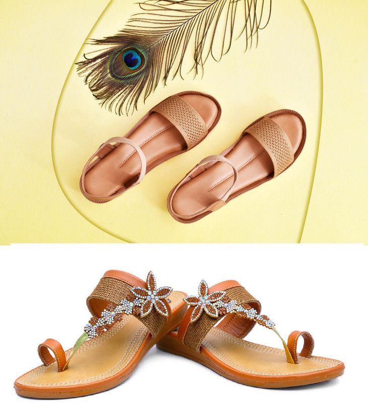 Women Tan Wedges