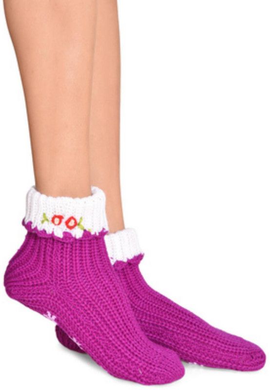 Senora LBT-2 D.PURPLE Booties  (Toe to Heel Length - 24 cm, Purple)