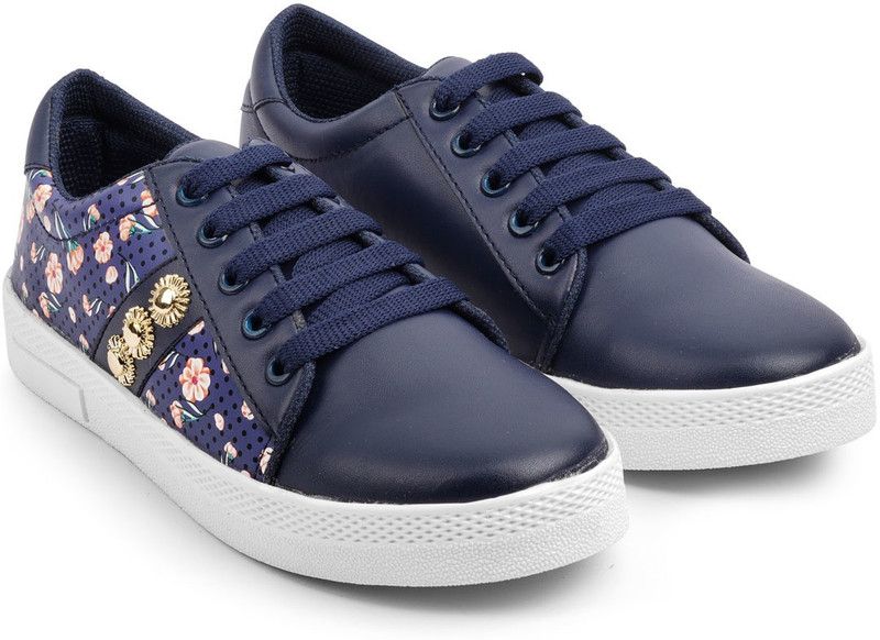 girls Sneakers For Women  (Navy)