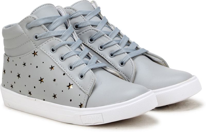 Sneakers For Women  (Gold, Grey)