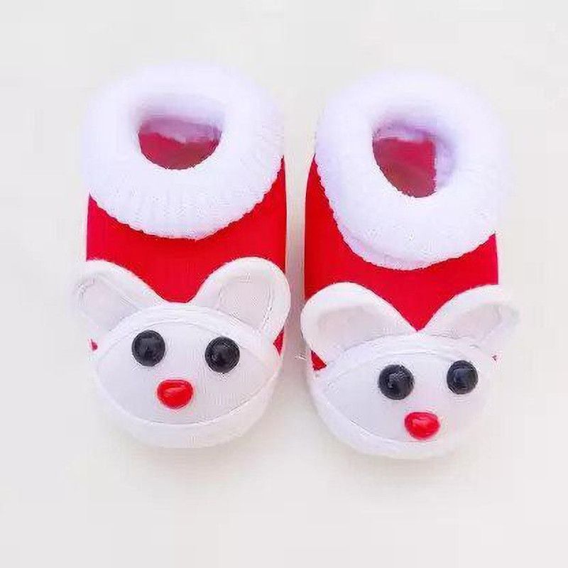 viyupool Booties  (Toe to Heel Length - 12 cm, Red)