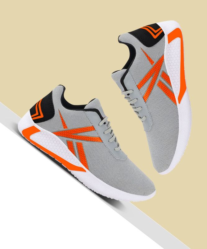 FK-Tri-Ride Latest Sneakers For Men  (Grey, Orange)