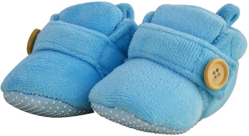 Velcro Casual Boots For Boys & Girls  (Light Blue)