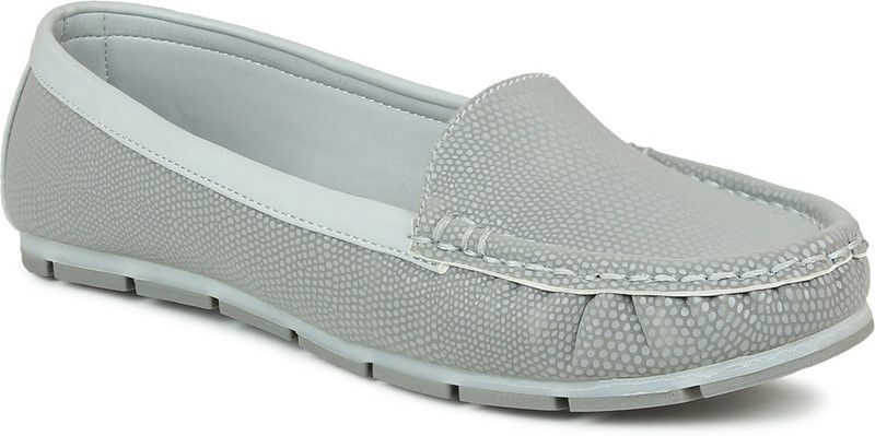 Inc.5 Moccasin For Women's Boat Shoes For Women  (Grey)