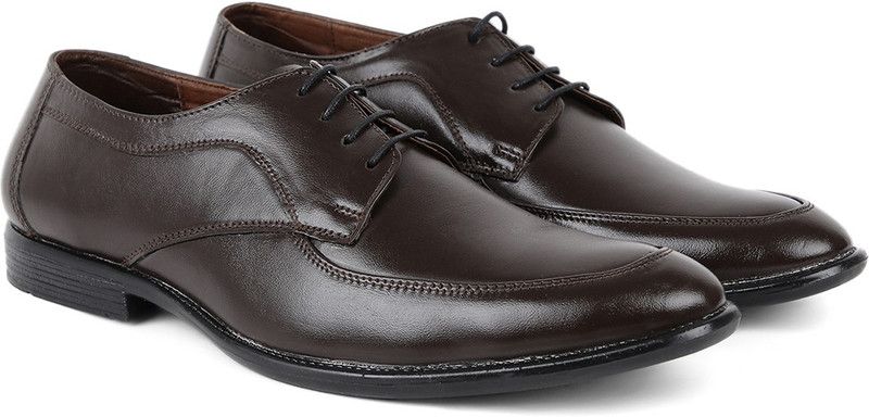Brown Handcrafted Leather Shoes for Men Formal Classic Derby Shoes LSRGUSBB209 For Men  (Brown)