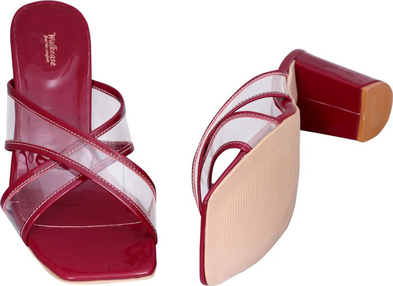 Women Gold, Black Heels Sandal