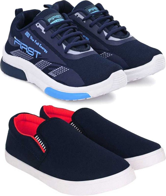 Sporter Men Multicolor Spots Shoes Pack Of 2(Combo(ZS)-1836-487) Running Shoes For Men  (Multicolor)