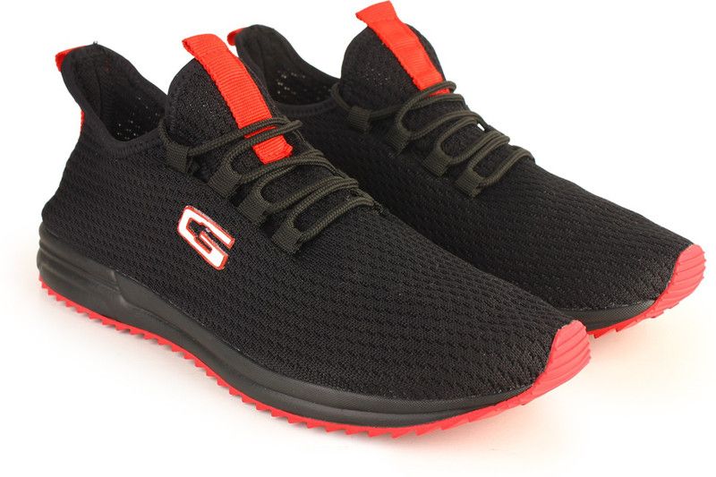 Latest Fashionable Running Training & Gym Shoes For Men  (Black, Red)
