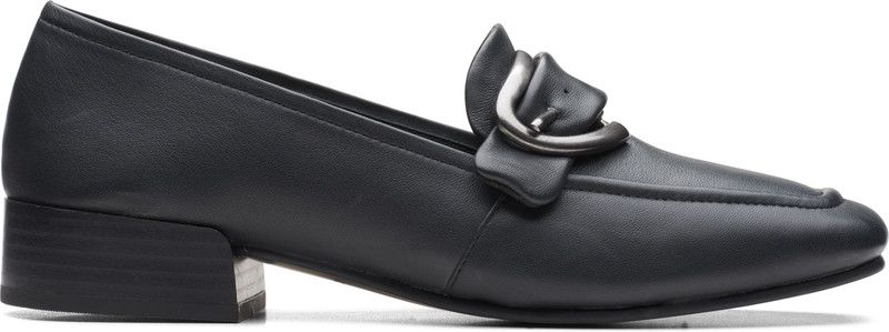 Pure Dress Black Leather Casuals For Women  (Black)