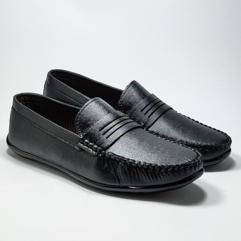 Black Casual / Ethnic Loafers For Men  (Black)