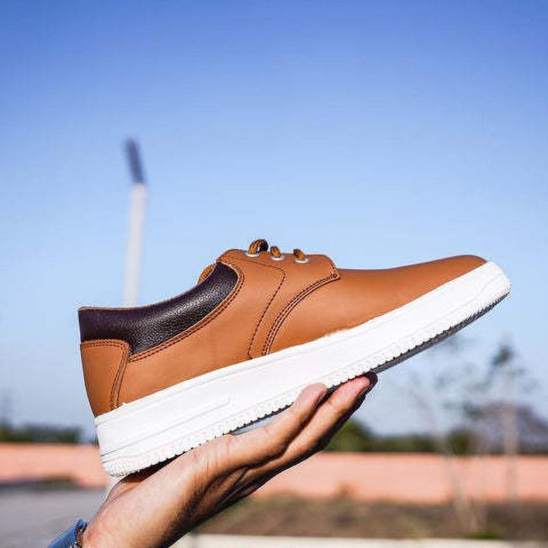 CHINESE CASUAL BROWN SNEAKRS FOR MAN Sneakers For Men  (Brown)