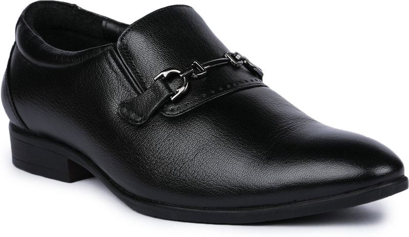 2102-Black Slip On For Men  (Black)