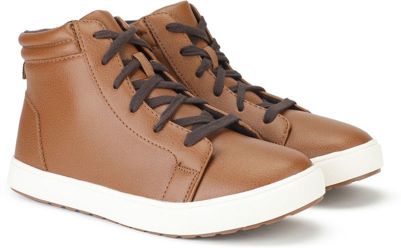 by Walmart Lace Casual Boots For Boys  (Brown)