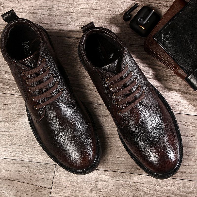 LOUIS STITCH Italian Leather Ankle Boots for Men (Prague_WBND)6UK Boots For Men  (Brown)