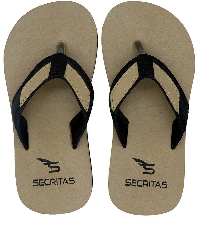 Boys Slip On Slipper Flip Flop  (Beige)
