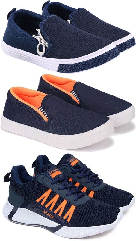Slip on Running Shoes For Boys  (Blue)