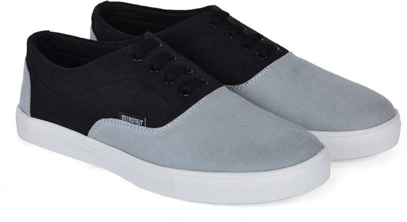 Canvas Shoes For Men  (Grey)