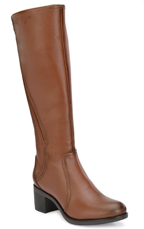 Knee High Boots For Women  (Tan)