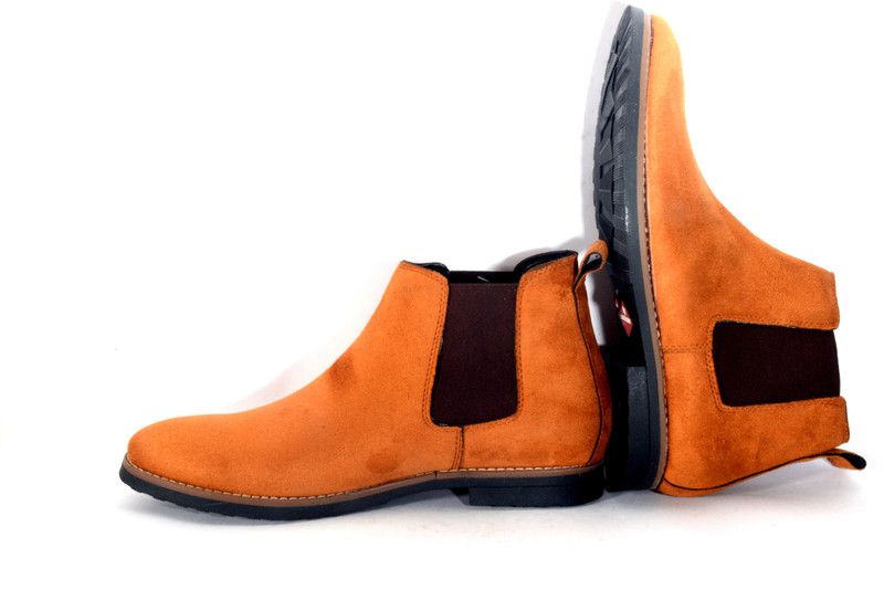 Men's Casual Chelsea boot Chel_301_Tan_01 Boots For Men  (Tan)