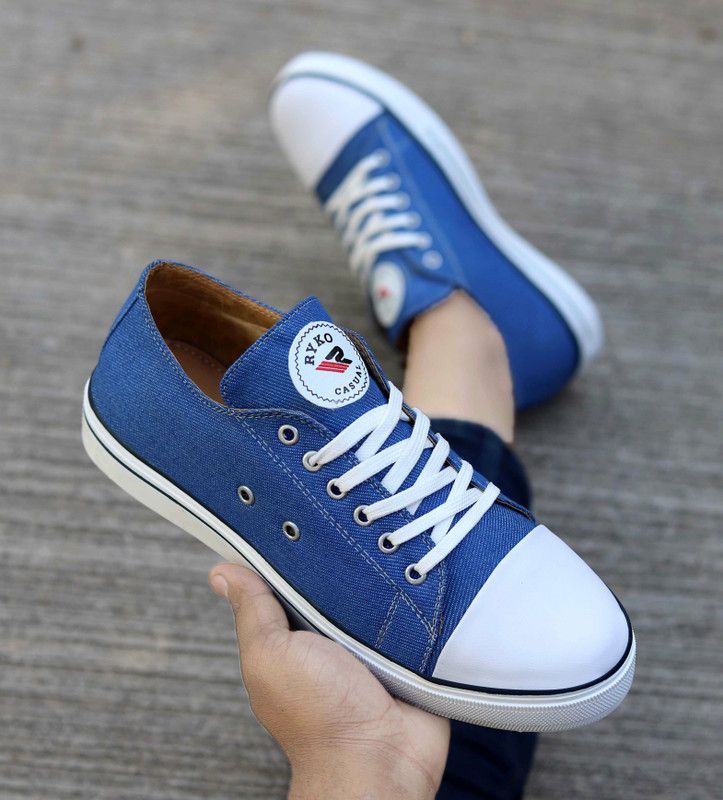 Ryko Sneakers Shoes Canvas Shoes For Men  (Blue)