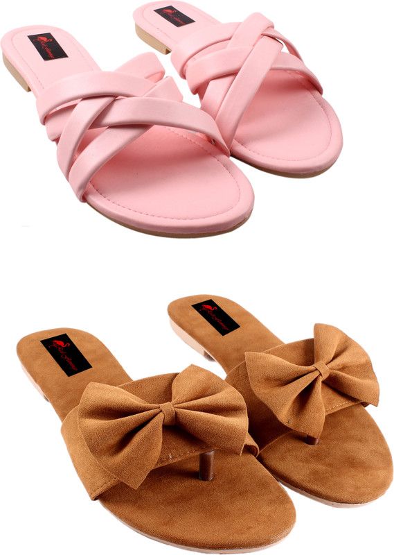 Women Yellow, White Flats