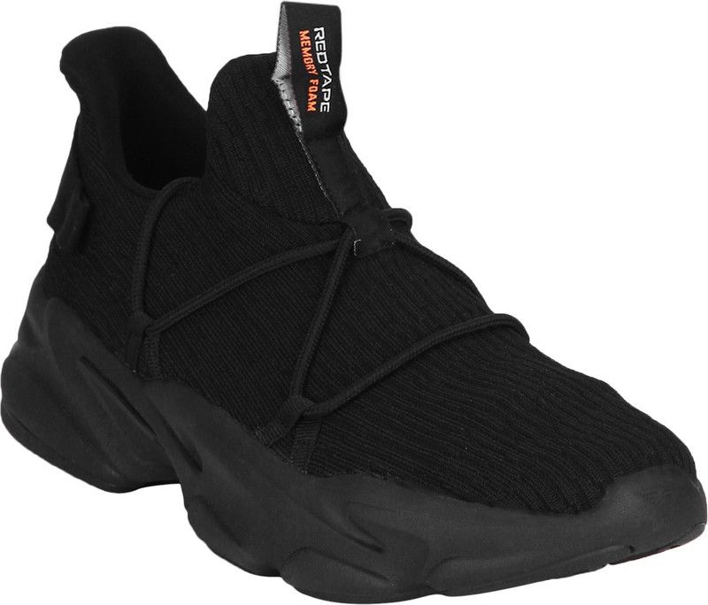 Chunky Sole Shoes Sneakers For Men  (Black)