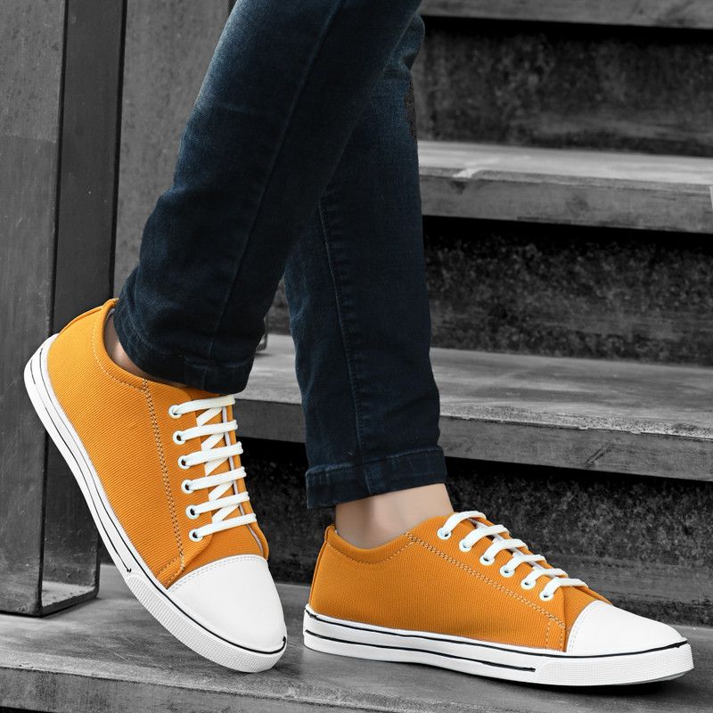 shoes for men (yellow) Canvas Shoes For Men  (Yellow)